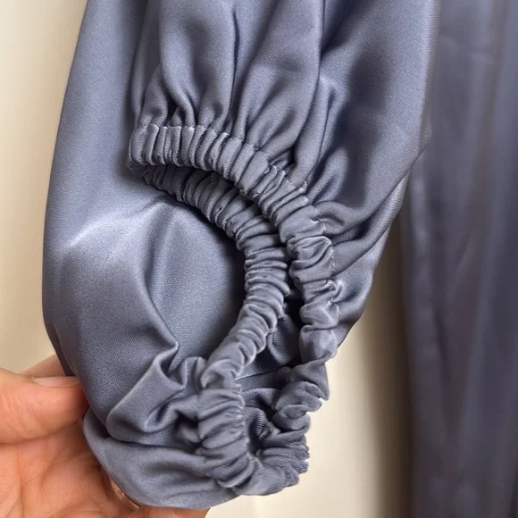 NWT | Sachin + Babi Satin Gabby Gown Cool Grey Size 10 & 12 - Picture 10 of 12